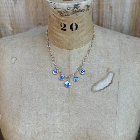 Blue Willow Charm Necklace/Bracelet