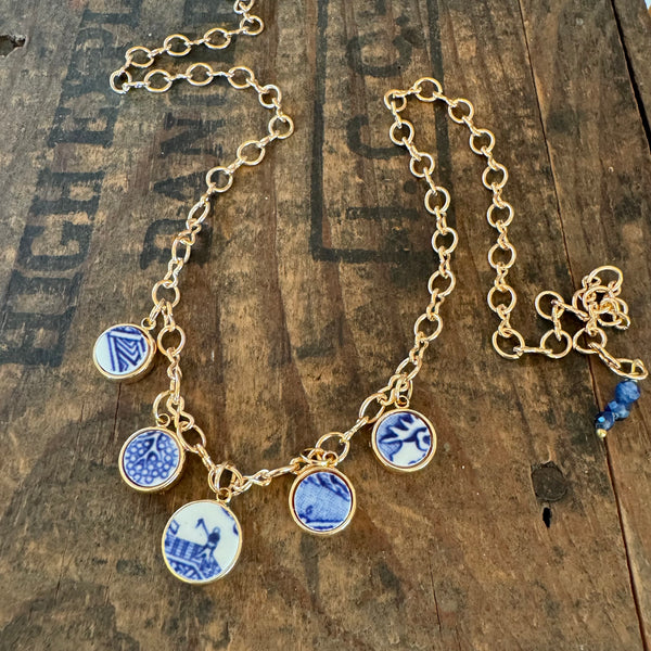 Blue Willow Charm Necklace/Bracelet